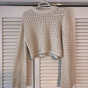 Super cute H&M sweater with holes!